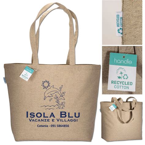 Shopper cotone personalizzate con logo a scelta .